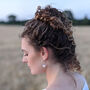 Chloe Pearl Hoop Earrings, thumbnail 1 of 3