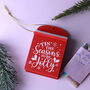 G Decor Tis The Season Wooden Post Box Christmas Secret Note And Gift Holder, thumbnail 4 of 4
