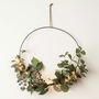 Eucalyptus Christmas Half Wreath Micro Light Bundle, thumbnail 1 of 5