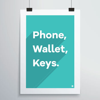 Phone, Wallet, Keys Print, 5 of 12