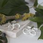 Silver Infinity Twig Cufflinks, thumbnail 2 of 3