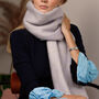 Personalised Chunky Metallic Check Hand Felt Scarf, thumbnail 9 of 12