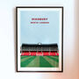 Arsenal Highbury Stadium Football Art Print Gift, Framed Or Unframed, thumbnail 1 of 9
