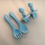 Baby Silicone Weaning Cutlery Set, thumbnail 6 of 11