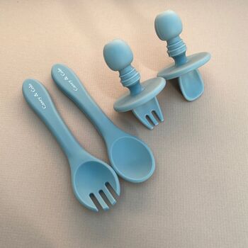 Baby Silicone Weaning Cutlery Set, 6 of 11