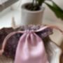 Rose Quartz Crystal Heart Pouch ~ My Moon Journey, thumbnail 4 of 6