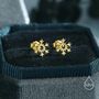 Sterling Silver Tiny Snowflake Stud Earrings, thumbnail 4 of 12