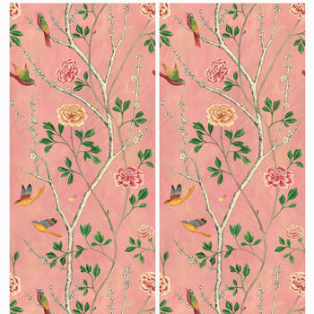 Wild Rosa Chinensis Powder Pink Wallpaper, 4 of 4