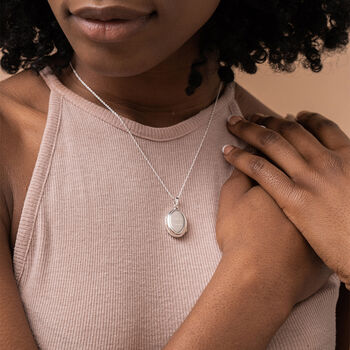 Personalised Vintage Flower Locket In Sterling Silver, 8 of 12