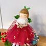 Christmas Fairy Shelf Sitter With Red Dress, thumbnail 3 of 4