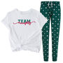 Family Christmas Pyjamas With Green Snowflakes, thumbnail 6 of 12