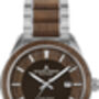 Jacques Lemans Wooden Stainless Steel Bracelet Watch, thumbnail 1 of 12