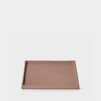 Abigail Ahern Decorative Square Tray In Brick, 2 of 3