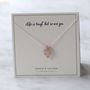 Cactus Necklace On Bespoke Gift Card, Sterling Silver, thumbnail 3 of 12