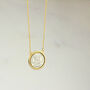 Personalised 80th Birthday Gold Tone Sixpence Necklace, thumbnail 7 of 9