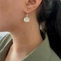 Luna Pillow Prehnite Earrings, thumbnail 5 of 6