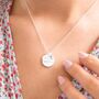Esme 18th Birthday Disc And Birthstone Name Necklace, thumbnail 1 of 12