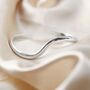 Sterling Silver Wave Cuff Bangle, thumbnail 2 of 5
