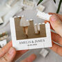 Personalised Engagement Memory Block For Couple, thumbnail 10 of 10