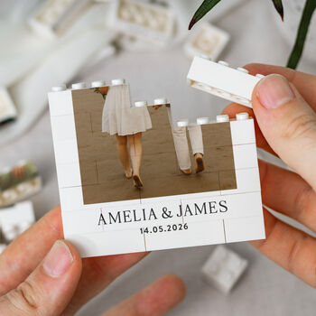 Personalised Engagement Memory Block For Couple, 10 of 10