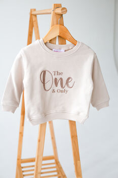 Big 'One And Only' First Birthday Sweatshirt Jumper, 2 of 6