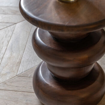 Sculpt Side Table Dark Wood, 2 of 6