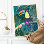 Toucan Tropcail Rainbow Jungle Rainforest Print, thumbnail 2 of 5