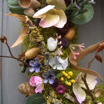 Spring Summer Hedgerow Wreath Door Wedding Home Decoration, 3 of 5
