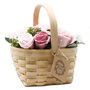Large Pink Bouquet In Wicker Basket, thumbnail 1 of 2