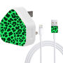 Neon Leopard Charger And Cable Sticker, thumbnail 7 of 10