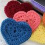 Personalised Crochet Heart Corner Bookmark, thumbnail 7 of 9