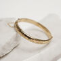 Hand Engraved Vintage Style Rolled Gold Bangle, thumbnail 2 of 4
