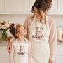 Personalised Initial Matching Mother Daughter Aprons, thumbnail 1 of 4
