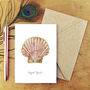 Scallop Shell A6 Greetings Cards, thumbnail 1 of 7