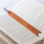 Handmade Personalised Leather Bookmark With Tassel, thumbnail 1 of 7