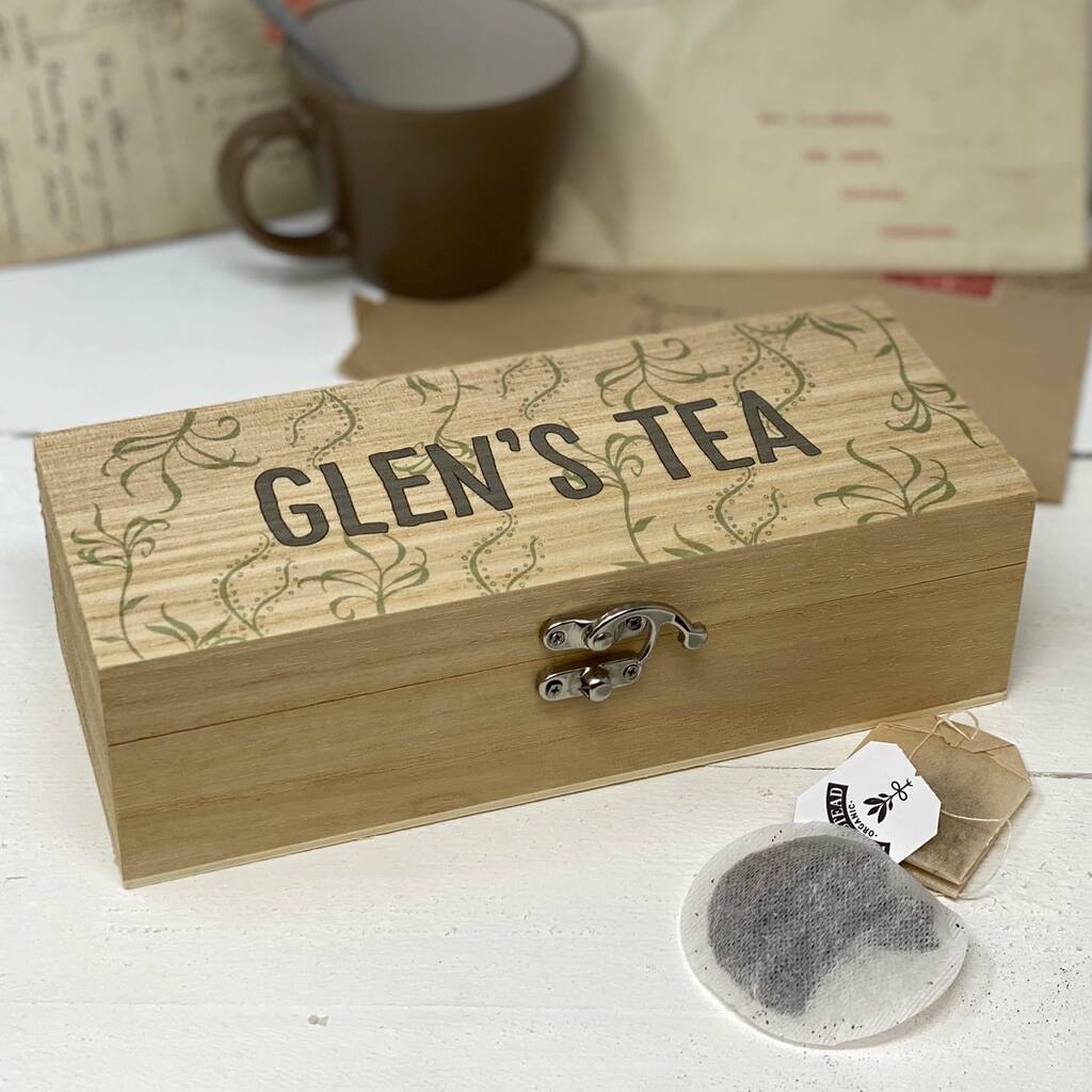 Personalised Tea Box Tree Design, 1 of 3