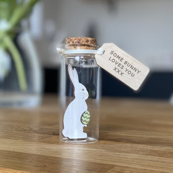 Miniature Easter Bunny Keepsake Message Bottle, 5 of 7