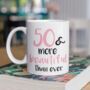 50th Personalised Back Birthday Gift Mug, thumbnail 1 of 3