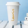 Personalised Summer Style Ceramic Travel Mug, thumbnail 2 of 12