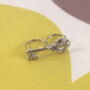 Crystal Key Double Finger Ring, thumbnail 4 of 7