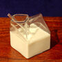 G Decor Amusing Milk Carton Shaped Glass With Straw, thumbnail 2 of 3