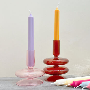 Pastel Dinner Candles Soy Wax Taper Candle, 3 of 7