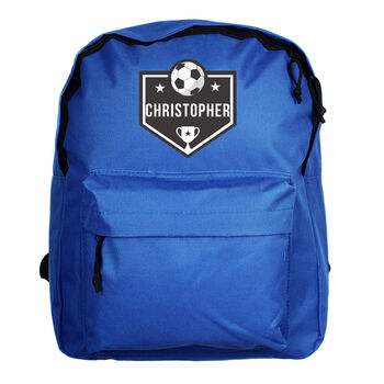 Kids Football Backpack Personalised, 2 of 4