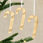 Candy Cane Christmas Decoration Set, thumbnail 1 of 2
