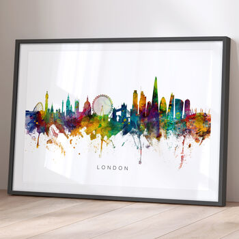 London Cityscape Skyline Print, 2 of 12