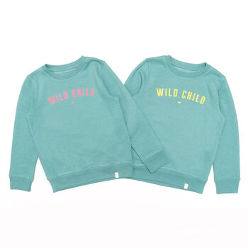 Personalised Wild Child Sweatshirt For Girls And Boys, 8 of 9