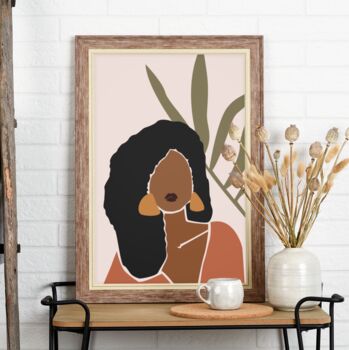 Set Of Three Abstract Black Women A3 Poster Print, 8 of 12