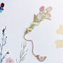 Tulip Bouquet Enamelled Bookmark With Initial, thumbnail 2 of 6