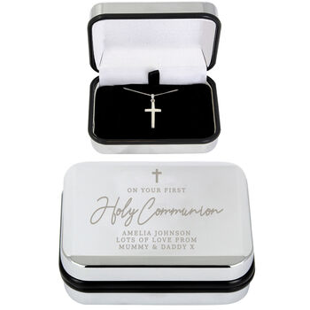 Personalised First Holy Communion Sterling Silver Necklace, 3 of 3