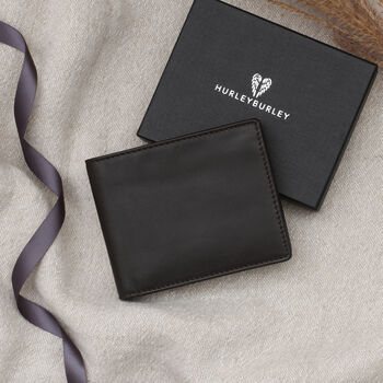 Luxury Leather Personalised Drawing Or Message Wallet, 4 of 5